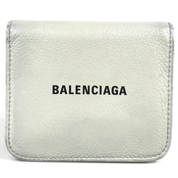Balenciaga Wallet in Pebbled Leather, Grey - Picture 2 of 6